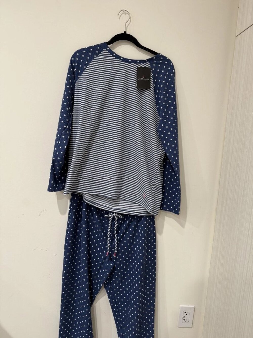 Waffle Thermal Long Sleeve & Jogger Pajama Set by Cuddl Duds